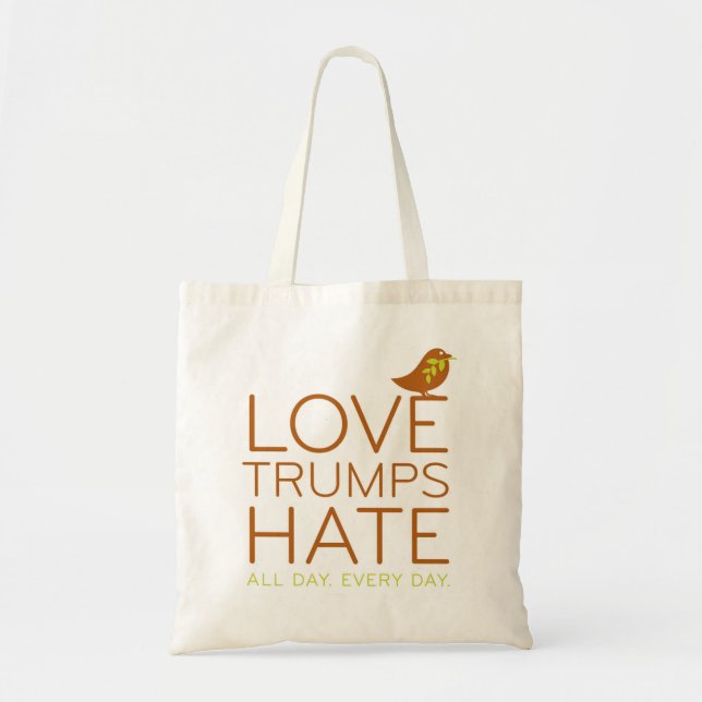 Love Trumps Hate Tote Bag (Front)