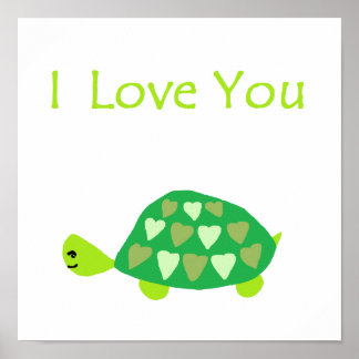 Love Turtle Poster