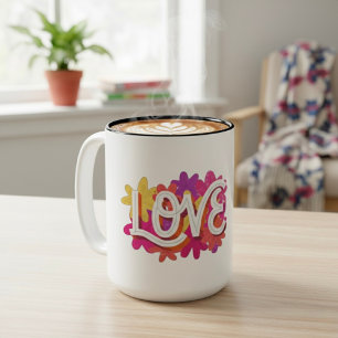 LOVE Two-Tone COFFEE MUG