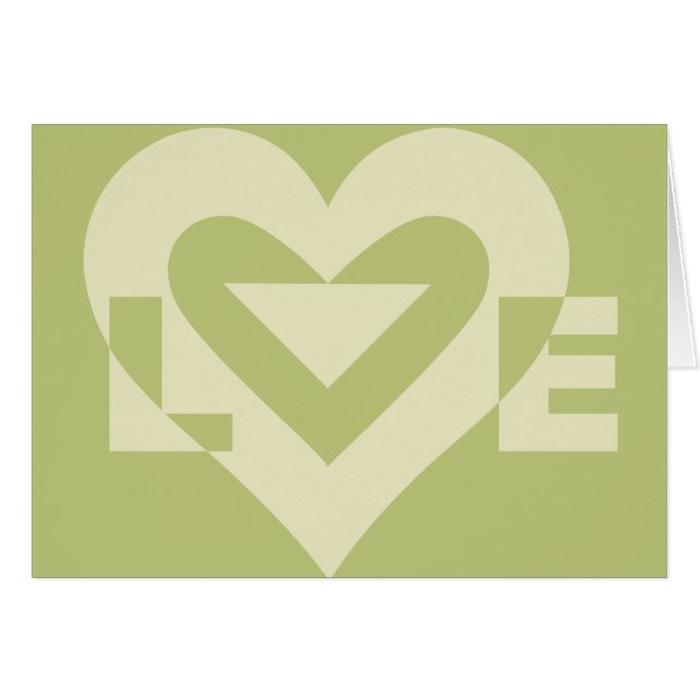 Love Two-Tone Sage Green (Front Horizontal)