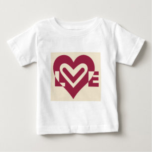Love Two-Tone Wine Purple Baby T-Shirt