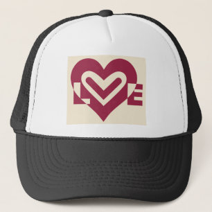 Love Two-Tone Wine Purple Trucker Hat