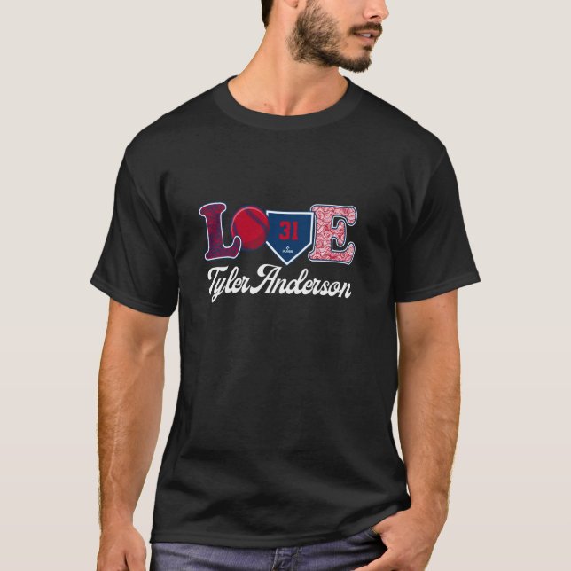 Love Tyler Anderson Los Angeles Baseball MLBPA T-Shirt (Front)