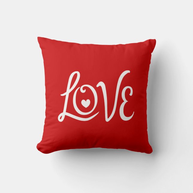 LOVE Typography Art Cushion (Front)