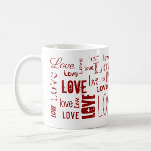 LOVE! Typography Coffee Mug