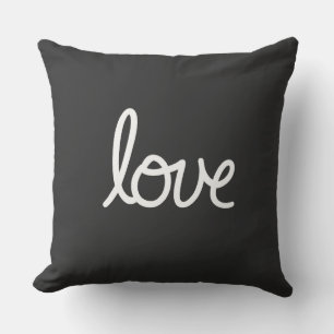 Love Typography Pillow