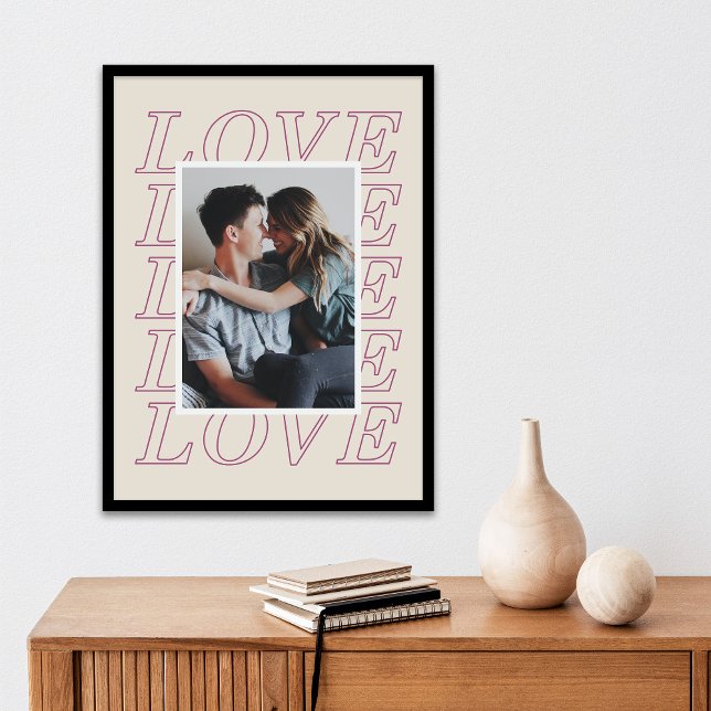 Love Typography Valentine's Day Poster - Purple (Creator Uploaded)