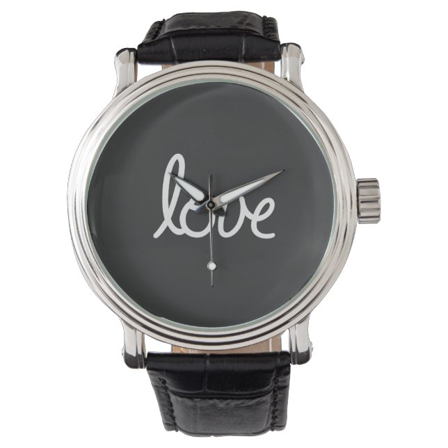 Love Typography Watch (Front)