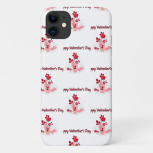 Love Typography with Hand and Rose  Case-Mate iPhone Case
