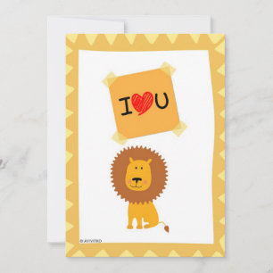 love u card cute animals