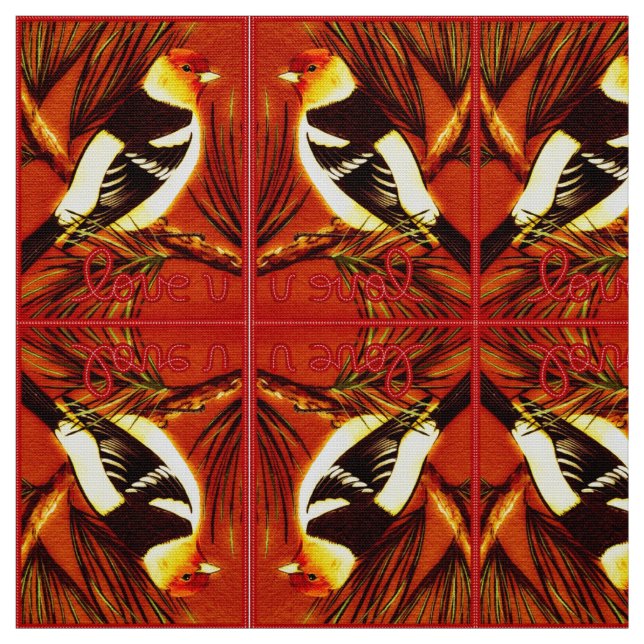 Love U Tanager Fabric (Swatch)