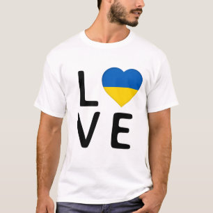 Love - Ukraine Flag T-Shirt