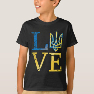 Love Ukraine Shirtukrainian Tryzub Zelensky Milita T-Shirt