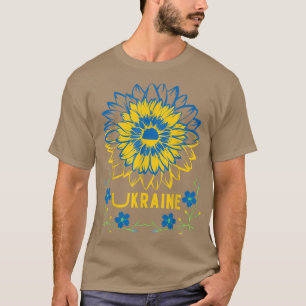 LOVE Ukraine Sunflower Ukrainian Flag Stand With U T-Shirt