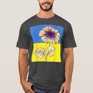 LOVE Ukraine Sunflower Ukrainian Flag Stand With U T-Shirt