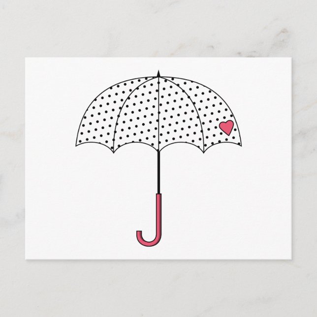 Love Umbrella Postcard (Front)