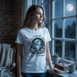Love Under Moonlight Romantic Aesthetic Shirt
