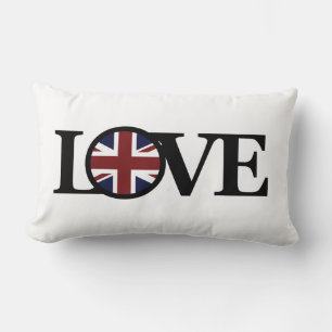 LOVE Union Jack Lumbar Cushion