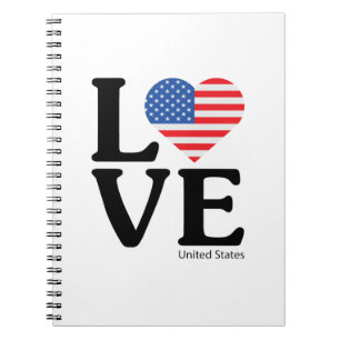 Love United States Notebook