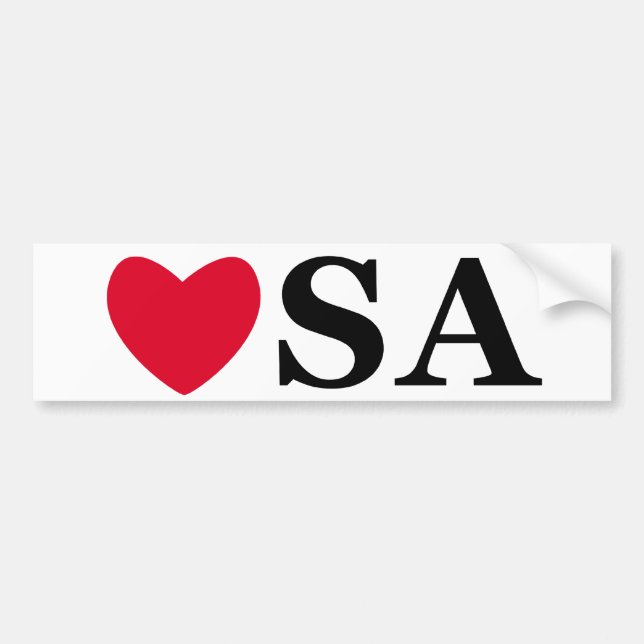 Love USA Bumper Sticker (Front)