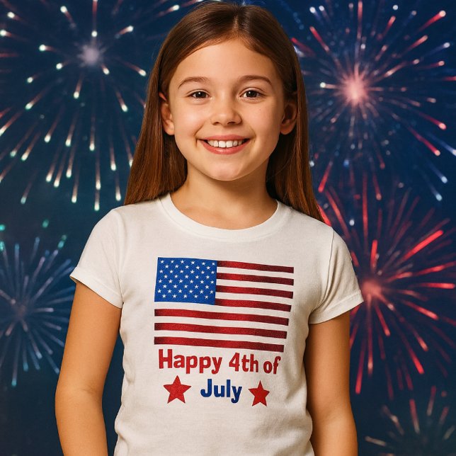 Love USA Flag Kid's Basic Tank Top (classic, spirited, and summer-ready. This 4th of July tee is perfect for your holiday party )
