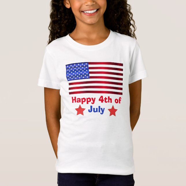 Love USA Flag Kid's Basic Tank Top (Front)