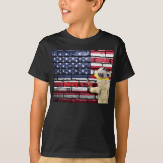 Love USA graffiti wall art.  T-Shirt