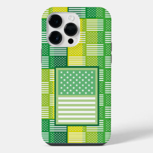 LOVE. USA / USA FLAG GREEN COLORS BY MASANSER iPhone 14 PRO MAX CASE