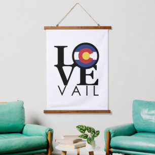 LOVE Vail  Colorado Hanging Tapestry