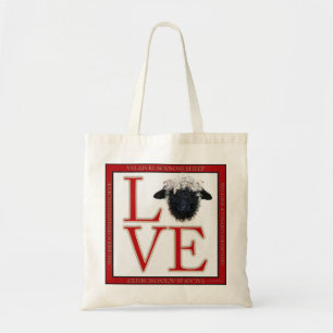 Love Valais Blacknose Sheep Tote Bag