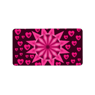 LOVE VALENTINE, BIRTHDAY PARTY GIFT WITH HEARTS LABEL