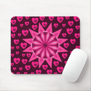 LOVE VALENTINE, BIRTHDAY PARTY GIFT WITH HEARTS MO MOUSE PAD