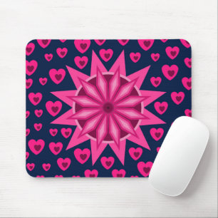 LOVE VALENTINE, BIRTHDAY PARTY GIFT WITH HEARTS MOUSE PAD