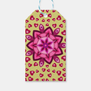 LOVE VALENTINE, BIRTHDAY PARTY GIFT WITH HEARTS    TAGS