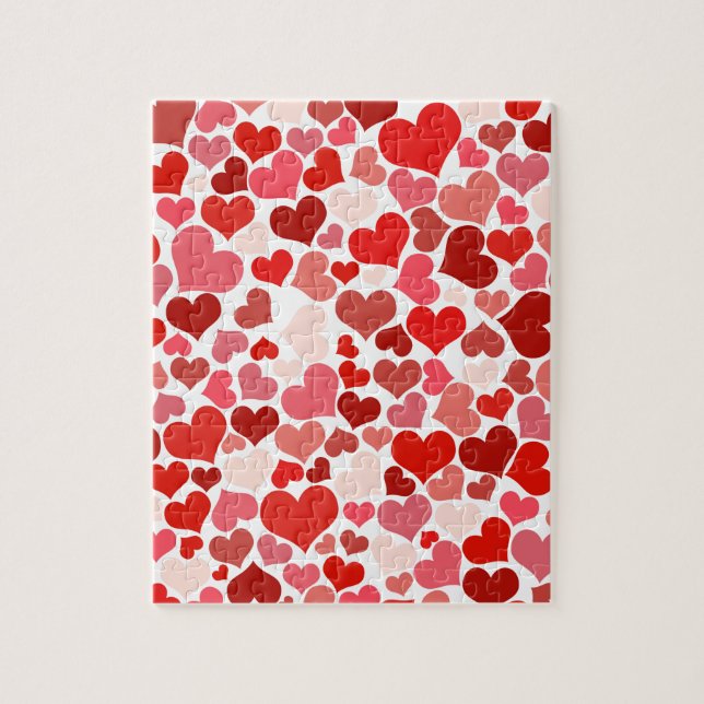 Love, Valentine, Day, Heart, Women, Pink, Rose Jigsaw Puzzle (Vertical)