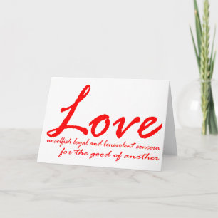 Love Valentine Holiday Card