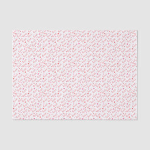 Love Valentine Pink Red Hearts Tissue Paper