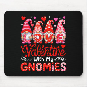 Love Valentine With My Gnomies Group Gnomes Cute H Mouse Pad