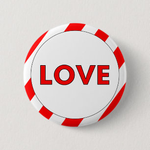 Love Valentines Day 6 Cm Round Badge