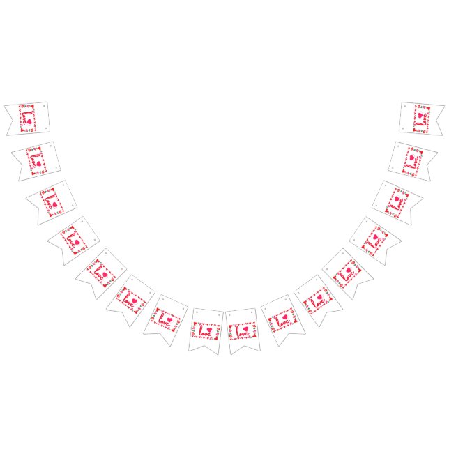 Love Valentine's Day Bunting Banner (All)