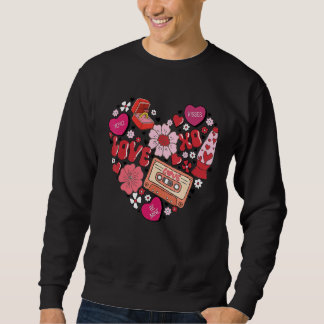 Love Valentine's Day Conversation Hearts Ring Pop  Sweatshirt