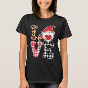 Love Valentines Day Gnomes Cute Red Hearts Gnome T-Shirt