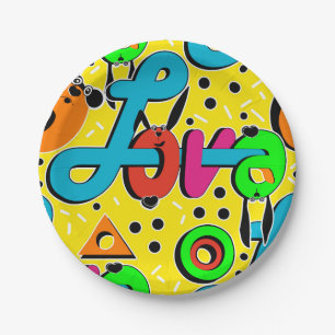 Love, Valentine's day Paper Plate