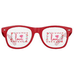 Love Valentine's Day Party Retro Sunglasses