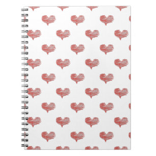 Love Valentine's Day Red Heart Sketch Notebook