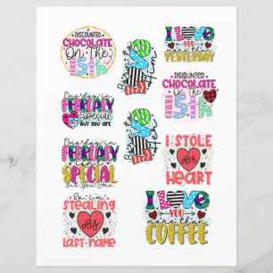 Love Valentines Day Romantic Scrapbook elements