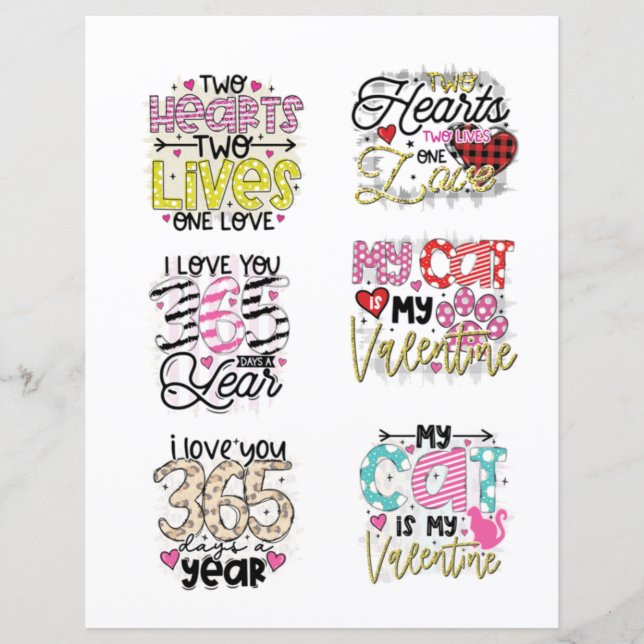 Love Valentines Day Romantic Scrapbook elements  (Front)