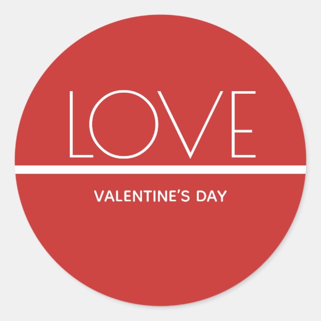 Love Valentines Day | Sticker (Front)