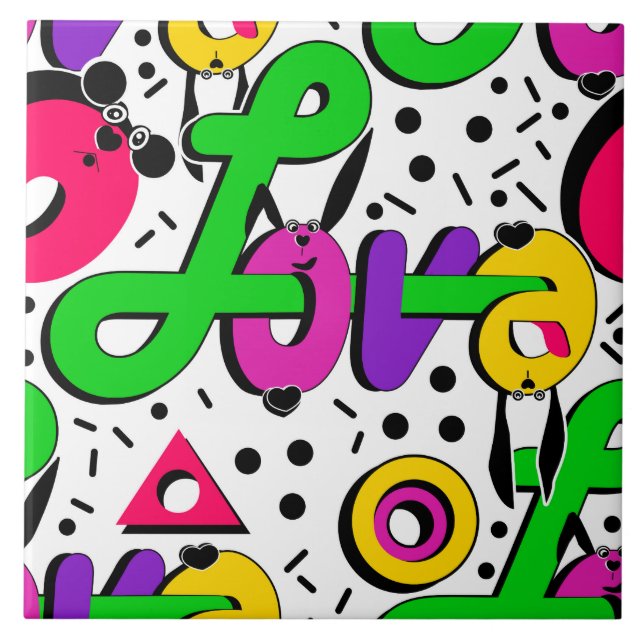 Love, Valentine's day Tile (Front)