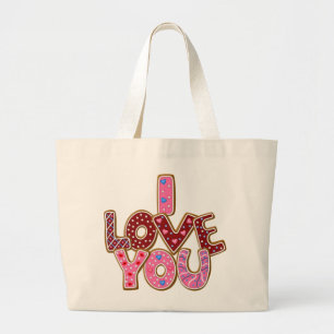 Love Valentine's Day tote bag